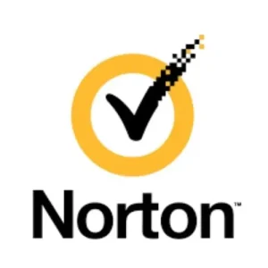 Norton logo with a yellow circle and black checkmark representing trusted antivirus protection.